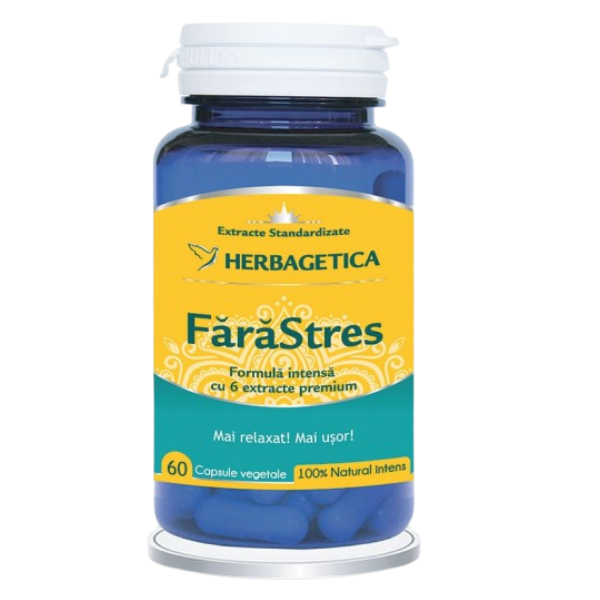 Poza produs FaraStres, Herbagetica | 60 capsule