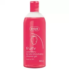 Gel de dus cu merisoare si capsuni salbatice Fruity, Ziaja | 500 ml