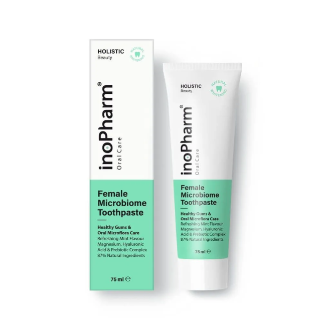 Poza produs Pasta de dinti INOPHARM pentru microbiomul feminin, Rubella | 75 ml