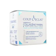 Fiole colagen marin si peptide anti-age Coup d Eclat, Asepta | 12 fiole