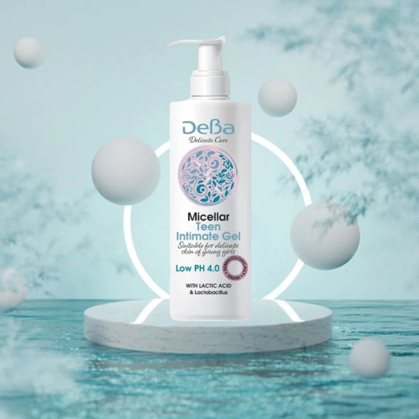 Poza produs Gel intim micelar pentru adolescente DEBA Delicate Care, Rubella | 200 ml