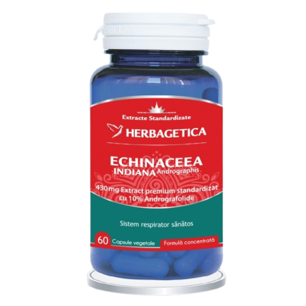 Poza produs Echinaceea Indiana, Herbagetica | 60 capsule