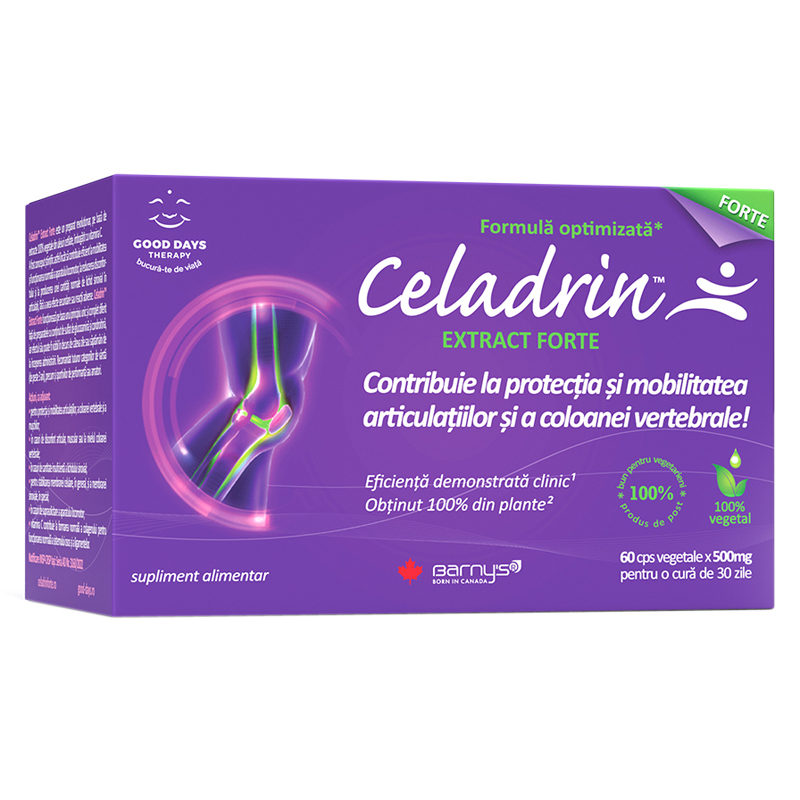 Poza produs Celadrin Extract Forte 500 mg, Good Days Therapy | 60 cps