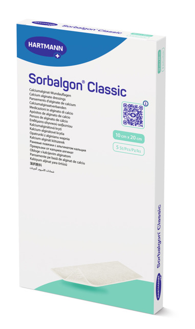 Poza produs Pansament Sorbalgon, 10 x 20 cm, Hartmann | 5 bucati