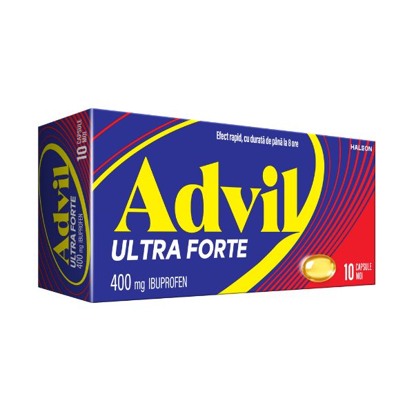 Poza produs Advil Ultra Forte 400 mg, Haleon | 10 capsule