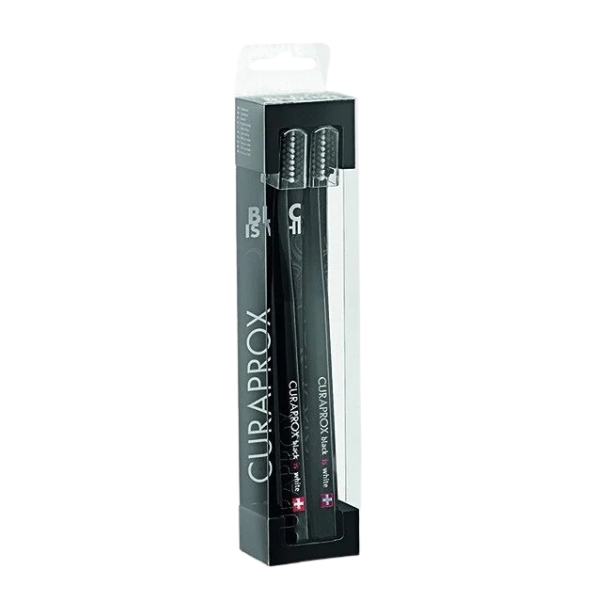 Poza produs Set 2 periute de dinti Black is White, Curaprox | 1 set