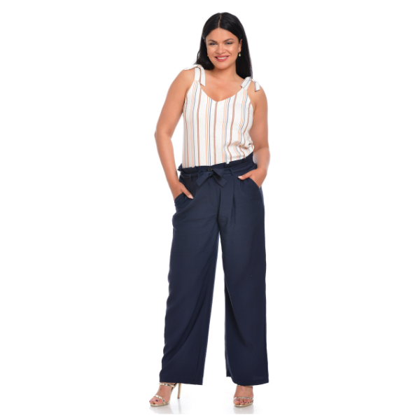 Poza produs Salvari cordon talie DV22SV01 bleumarin, Dress to Impress | marimea 48