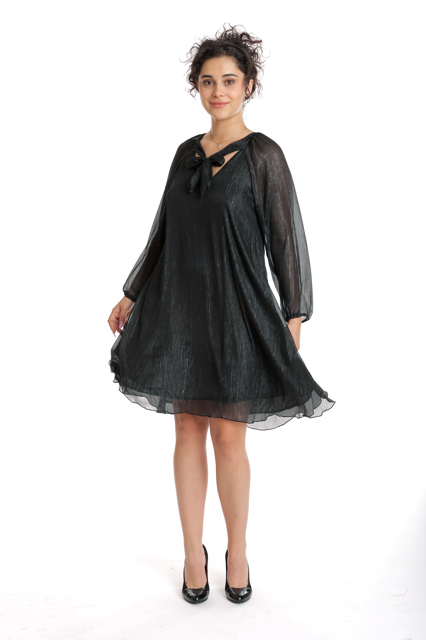Poza produs Rochie voal si funda CT24085 negru, Cesy | marimea M