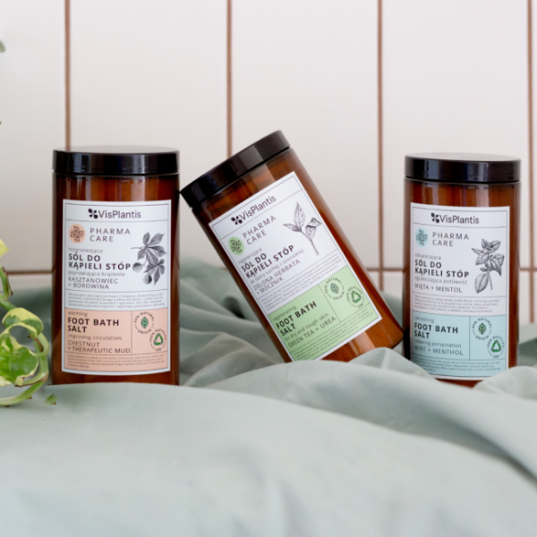 Poza produs Sare de baie pentru picioare Pharma Care regeneranta pentru piele uscata si aspra, Green Pharmacy | 560 g