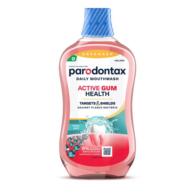 Poza produs Apa de gura Parodontax Active Gum Helth Fresh Mint, Glaxo | 500 ml