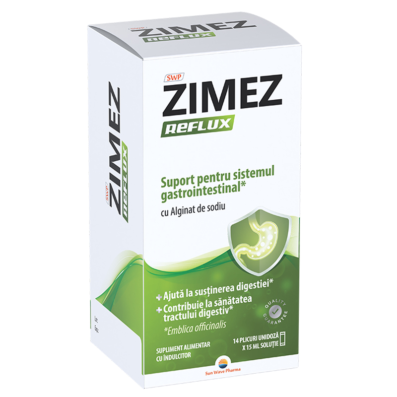 Poza produs Zimez Reflux, Sun Wave Pharma | 14 plicuriicuri x 15 ml