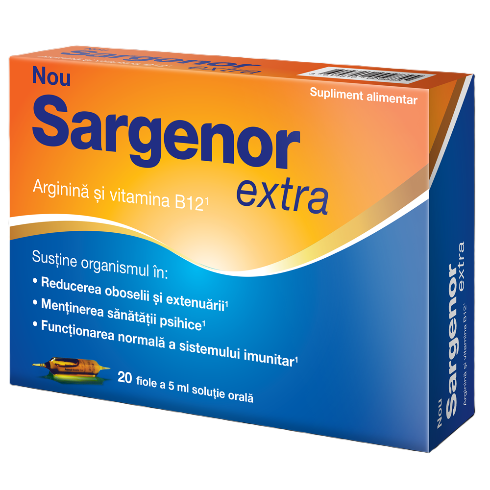 Poza produs Solutie orala Sargenor Extra, 5 ml, Meda Pharma | 20 fiole