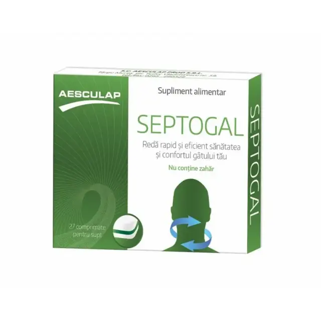 Poza produs Septogal, Aesculap | 27 comprimate de supt