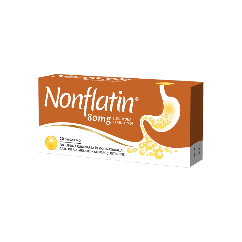 Poza produs Nonflatin, 80 mg, Biofarm | 20 capsule moi