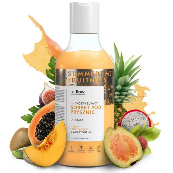 Poza produs Gel de dus So!Flow Sorbet de Fructe Exotice, Green Pharmacy | 400 ml