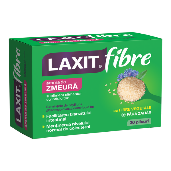Poza produs Laxit Fibre cu aroma de zmeura, Fiterman Pharma | 20 plicuri