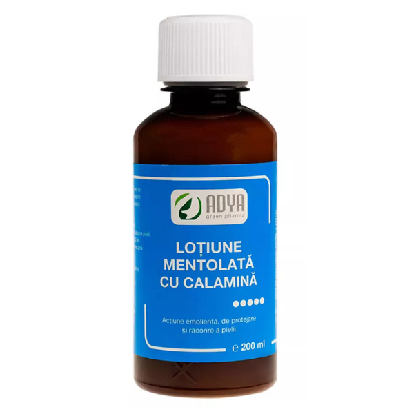 Poza produs Lotiune mentolata cu calamina, Adya Green Pharma | 200 ml