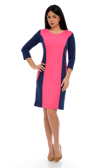 Poza produs Rochie dama R10BM bleumarin/roz, Dress to Impress | marimea 36