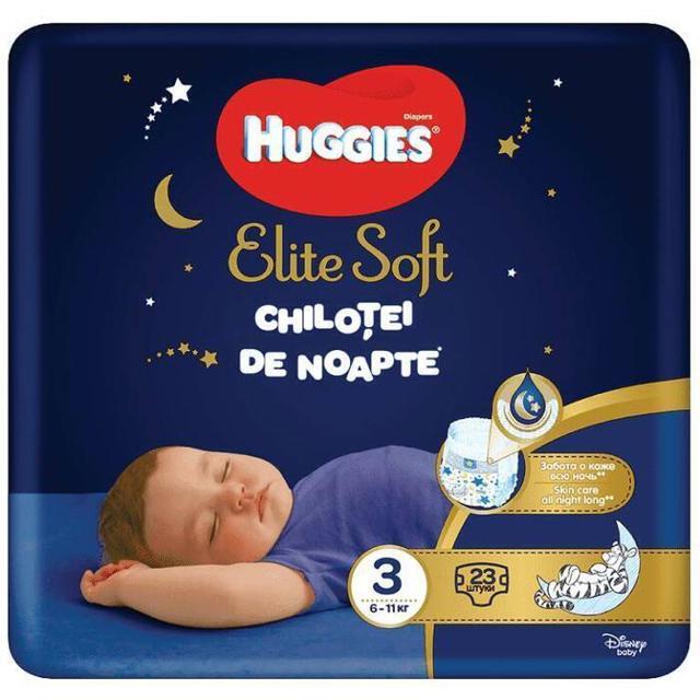 Poza produs Huggies Elite Soft Pants chilotei de noapte nr.3, 6-11 kg | 23 bucati