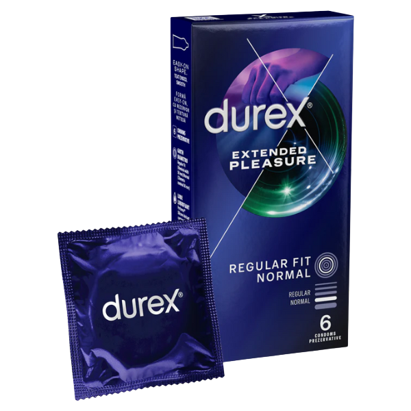Poza produs Prezervative Durex Extended Pleasure, Reckitt Benckiser | 6 buc