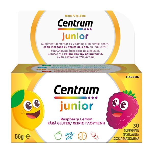 Centrum Junior Pro de la A la Zinc, Haleon | 30 comprimate masticabile — poza produs 1/2