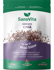 Seminte de chia, SanoVita | 500 g