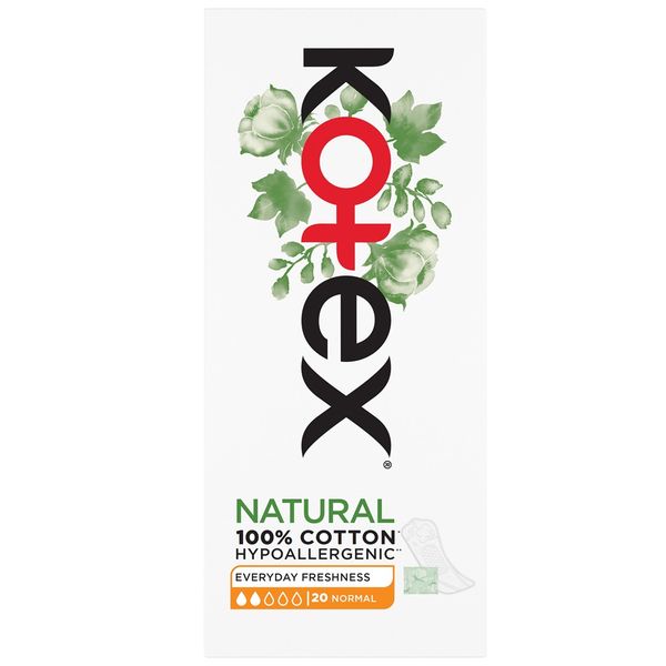 Poza produs Absorbante zilnice Normal Natural, Kotex | 20 buc