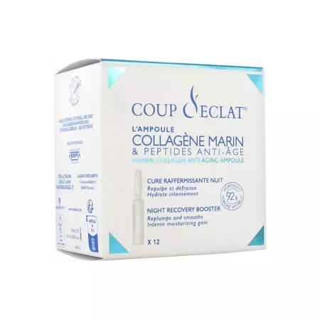 Poza produs Fiole colagen marin si peptide anti-age Coup d Eclat, Asepta | 12 fiole