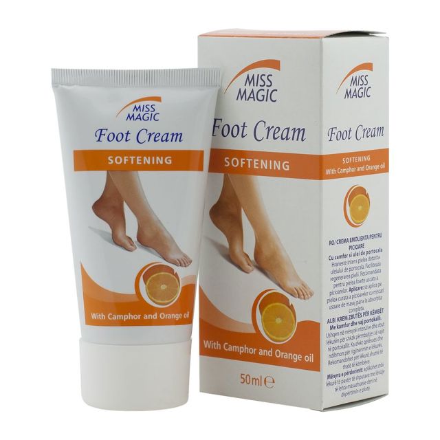 Poza produs Crema pentru picioare cu camfor si ulei de portocale Miss Magic | 50 ml