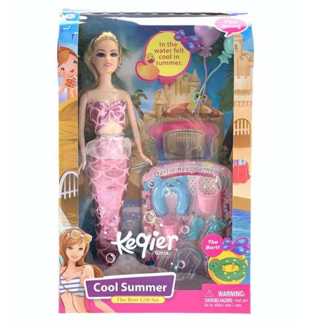 Poza produs Papusa sirena cu accesorii, Fun Toys | 1 buc