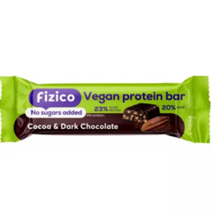 Baton proteic cu cacao si ciocolata neagra vegan Fizico, Sly Nutritia | 40 g