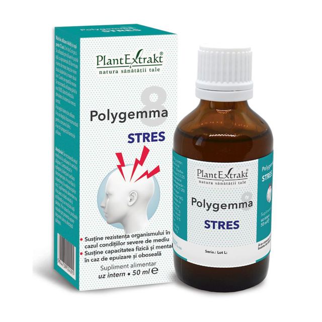 Poza produs Polygemma 8 Stres, Plant Extrakt | 50 ml