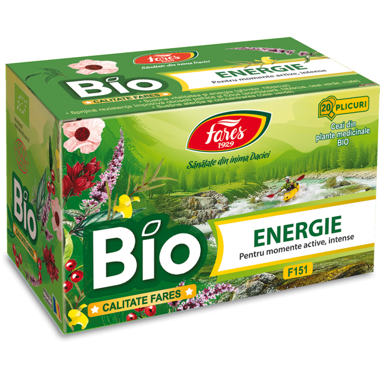 Poza produs Ceai Energie BIO, Fares | 20 plicuri