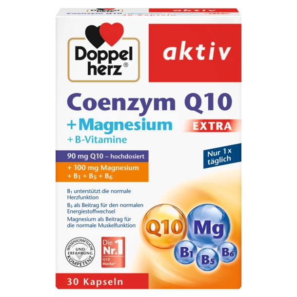Poza produs Coenzima Q10 Extra + Magneziu, Doppelherz | 30 capsule