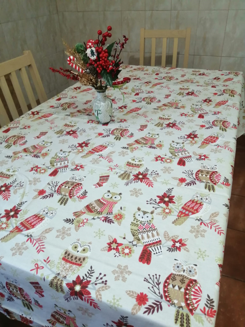 Fata de masa (mare) BBC Ranforce, crem bufnite, 240x150 cm, Andana | 1 buc — poza produs 1/2