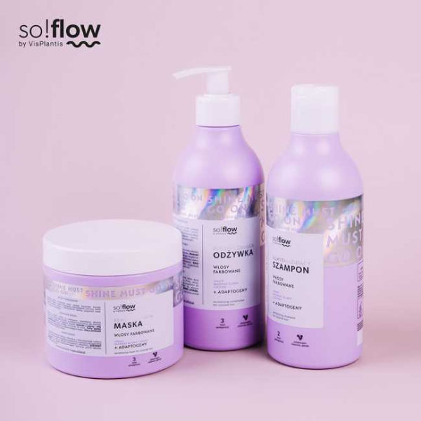 Poza produs Balsam So!Flow pentru par vopsit, Green Pharmacy | 400ml