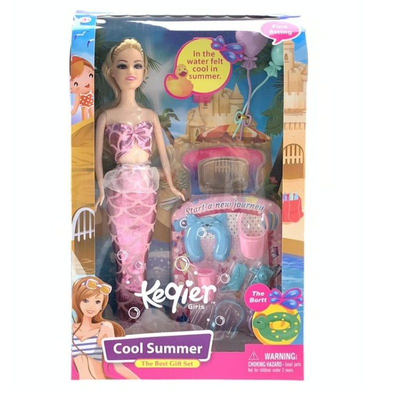 Poza produs Papusa sirena cu accesorii, Fun Toys | 1 buc