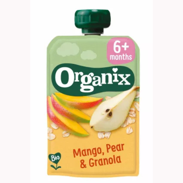 Poza produs GUSTARE ECOLOGICA BIO DE MANGO PERE SI OVAZ 6+ LUNI 100G 29145