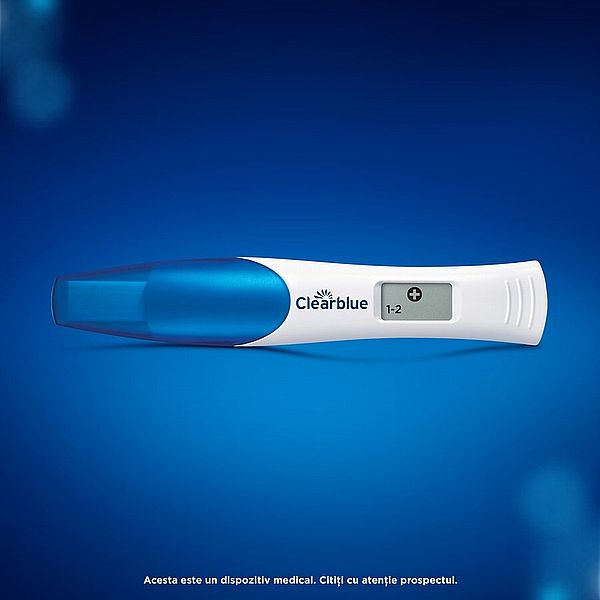 Test de sarcina digital cu indicator de saptamani, Clearblue | 1 bucata — poza produs 9/10