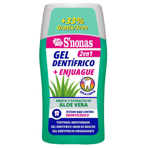 Poza produs Pasta de dinti si apa de gura 2 in 1 S Nonas Aloe Vera, Arom | 100 ml