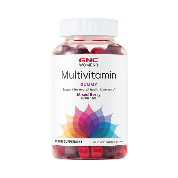 Poza produs GNC Women’s Multivitamin Gummy, Jeleuri cu Multivitamine pentru Femei cu Aroma de Fructe de Padure | 120 buc