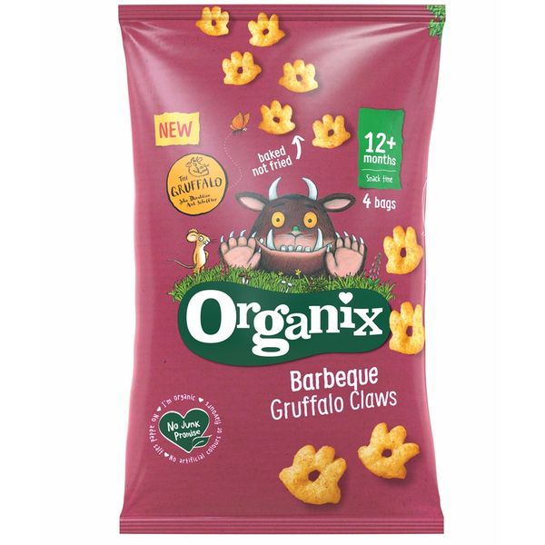 Poza produs Figurine ecologice din porumb cu branza cu barbecue 12 luni+ Gruffalo, Organix | 4x15 g