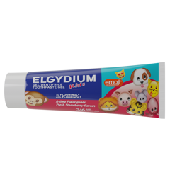 Pasta de dinti cu aroma de capsuni Kids Emoji, Elgydium | 50 ml