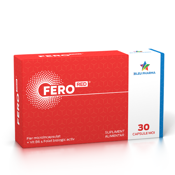 Poza produs FeroRed, Bleu Pharma | 30 capsule moi