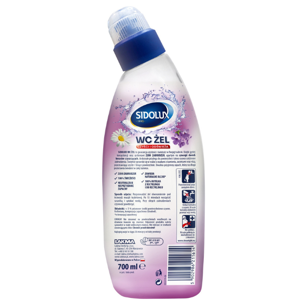 Poza produs Gel WC Lavanda si Musetel Sidolux, Lakma | 700 ml