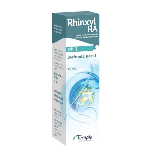 Poza produs Rhinxyl HA 1 mg/ml spray nazal solutie, Terapia | 10 ml 