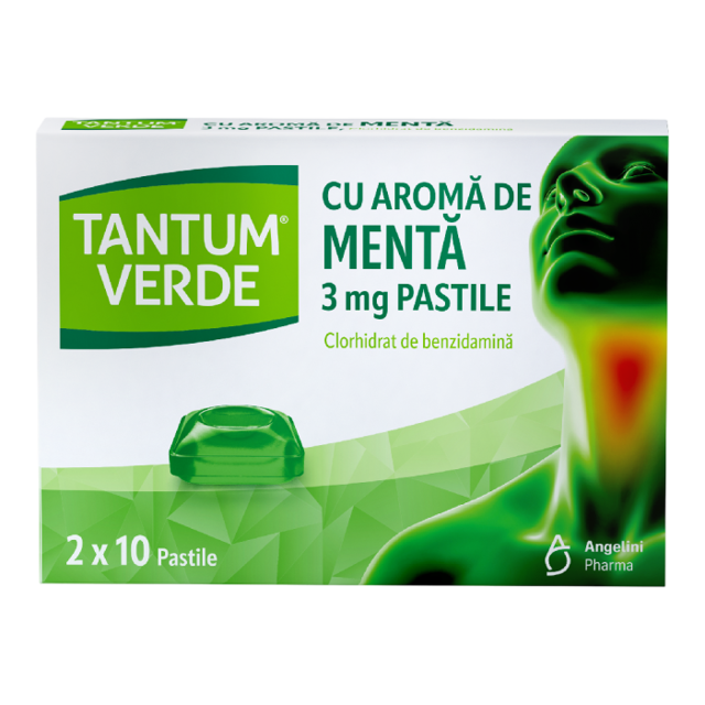 Poza produs TANTUM VERDE CU AROMA DE MENTA 3 MG X 20