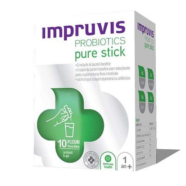Poza produs Impruvis Probiotics Pure Stick, Bifodan | 10 plicuri