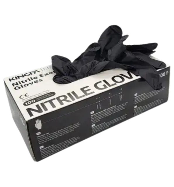 Poza produs Manusi nitril nepudrate S, Kingfa| 100 buc