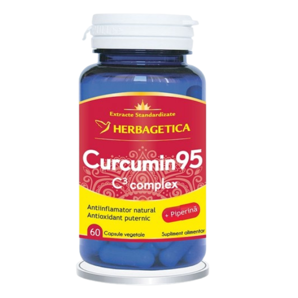 Poza produs Curcumin95 C3 Complex, Herbagetica | 60 capsule